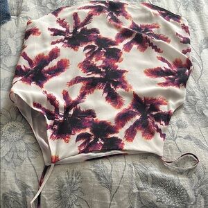 Equipment Red Bustier Bodysuit Top